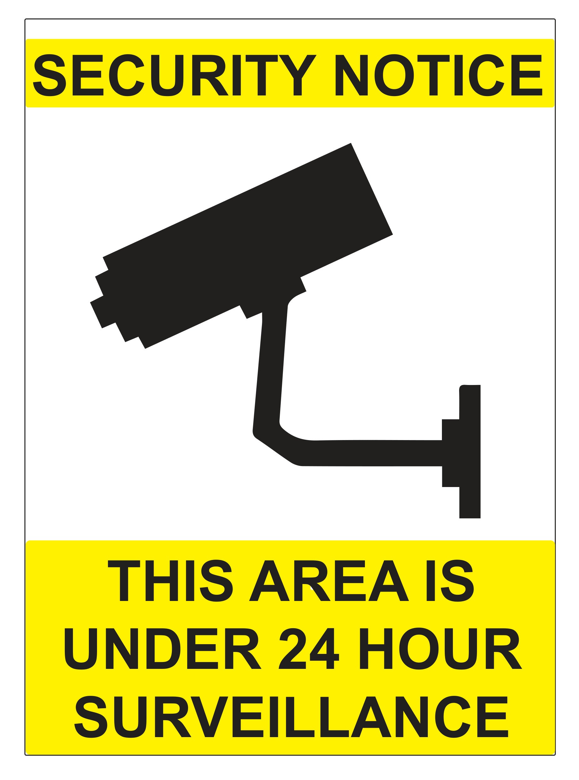 Security Camera Surveillance Signs
