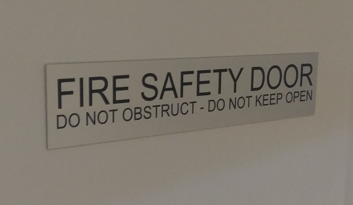 Fire Safety Door Do Not Obstruct Do Not Keep Open Sign
