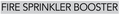 Fire Spinkler Booster Sign