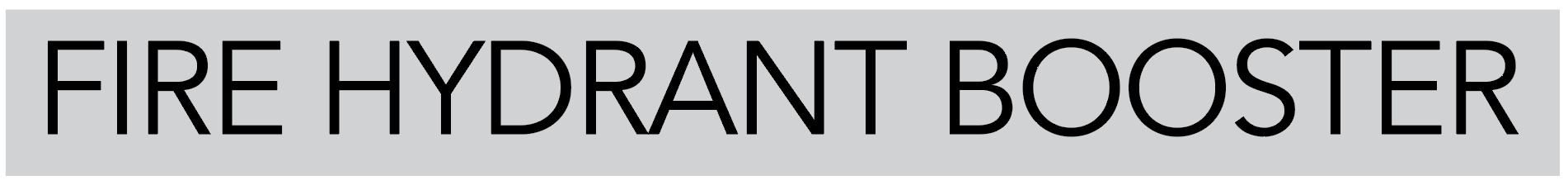 FIre Hydrant Booster Sign