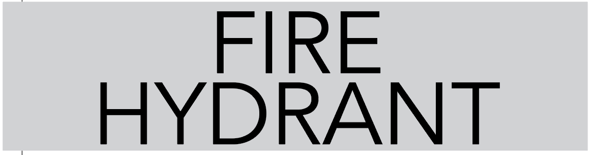Fire Hydrant Sign