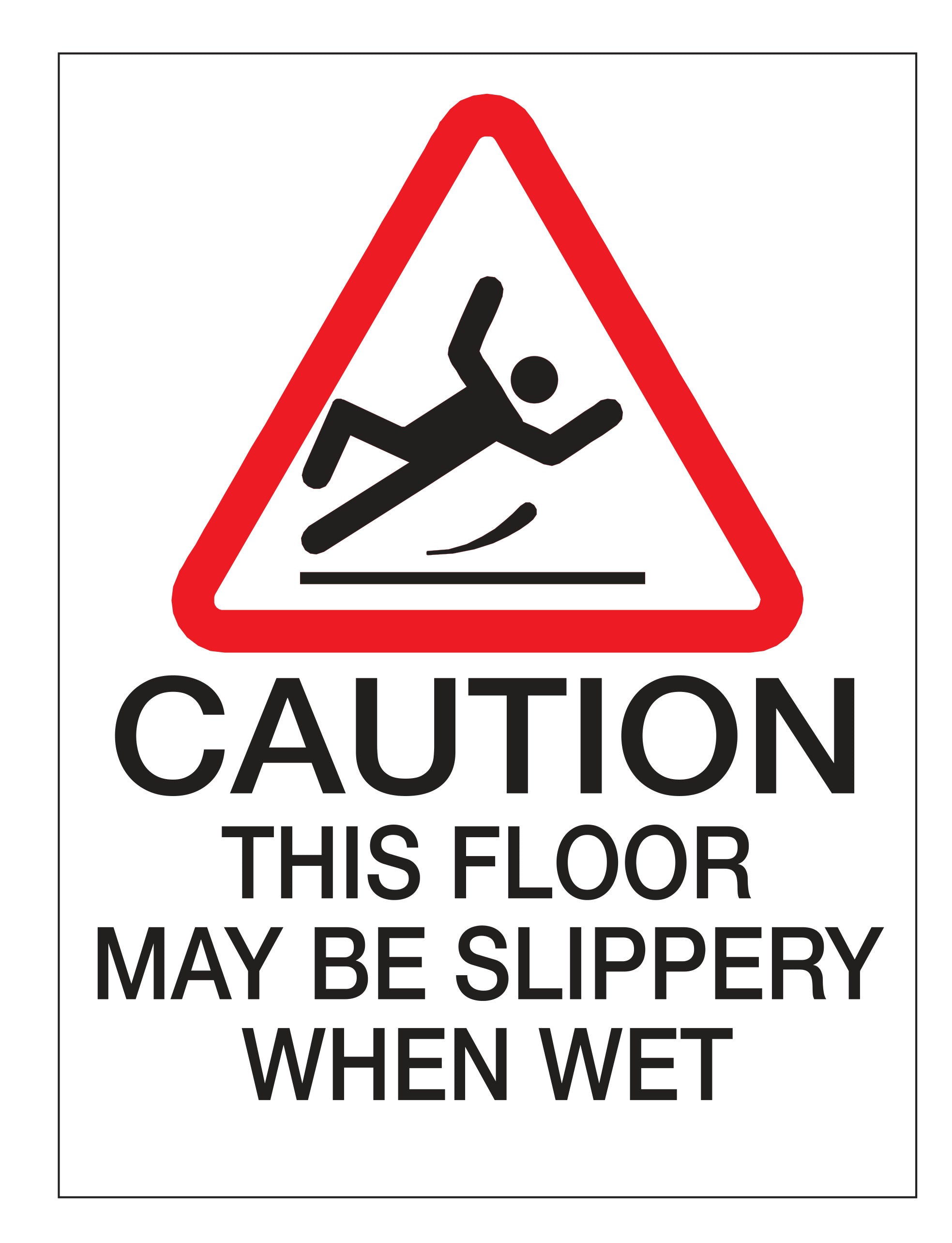 Caution This Floor May Be Slippery When Wet